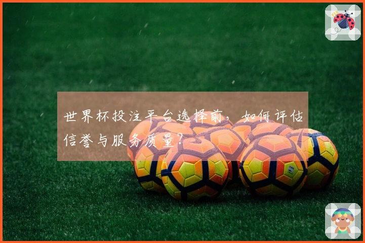 世界杯投注平台选择前，如何评估信誉与服务质量？